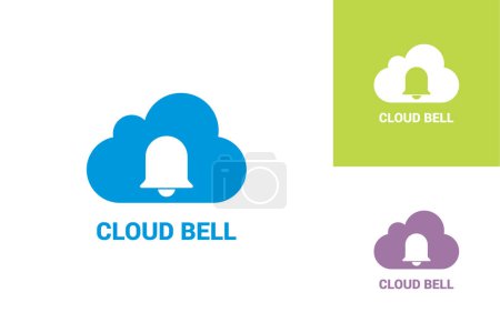 Téléchargez les illustrations : Cloud computing Modèle vectoriel de conception de logo - en licence libre de droit