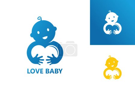 Love Baby Logo Template Design Vector, Emblem, Design Concept, Creative Symbol, Icon