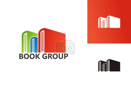Illustration for Book Group Logo Template Design Vector, Emblem, Design Concept, Creative Symbol, Icon - Royalty Free Image