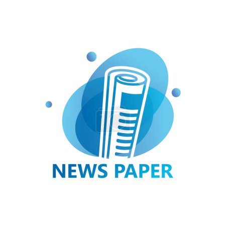 Illustration for News Paper Logo Template Design - Royalty Free Image