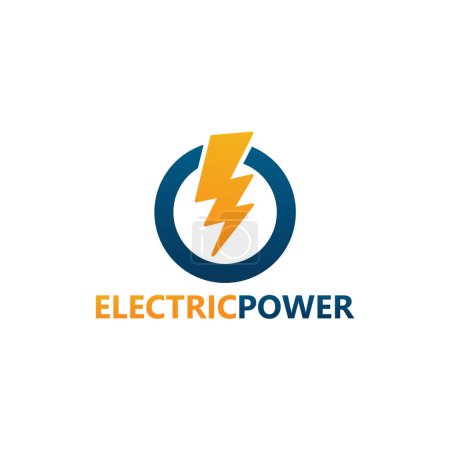 Ilustración de Electric Power Logo Template Design - Imagen libre de derechos