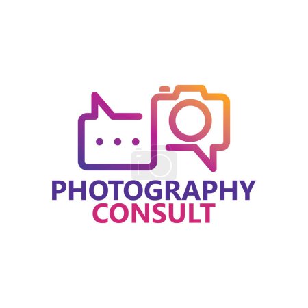 Téléchargez les illustrations : Photography consult logo template design - en licence libre de droit