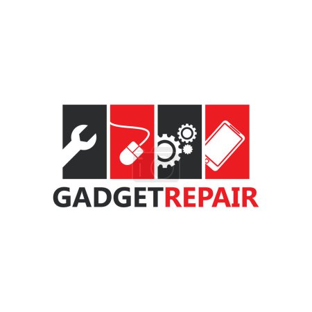 Illustration for Vector illustration of modern auto repair icon - Royalty Free Image