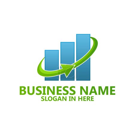 Téléchargez les illustrations : Business finance logo design vector template - en licence libre de droit