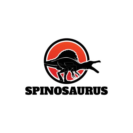 Illustration for Spinosaurus Logo Template Design Vector - Royalty Free Image