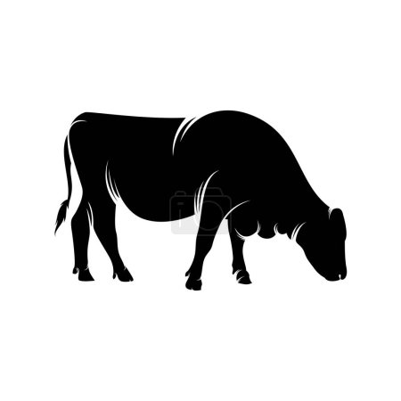 Téléchargez les illustrations : Cow logo template design vector - en licence libre de droit