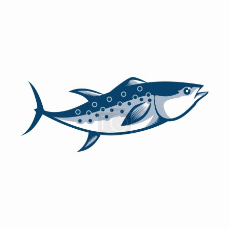 Téléchargez les illustrations : Modèle de logo de poisson vecteur de conception - en licence libre de droit