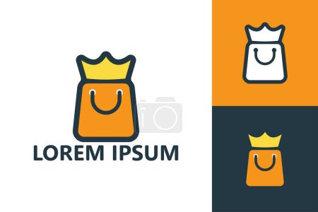 Illustration for King store logo template design vector - Royalty Free Image