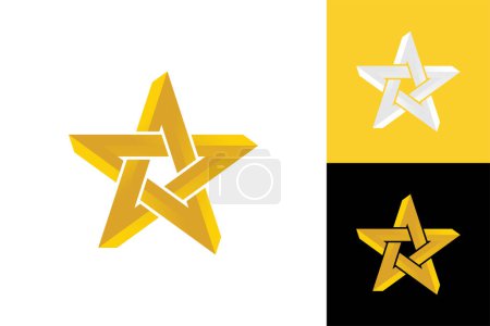 Illustration for Star logo template design vector - Royalty Free Image