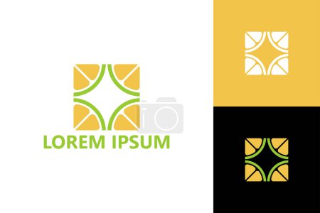 Téléchargez les illustrations : Modèle de logo de fruits d'oranges vecteur de conception - en licence libre de droit
