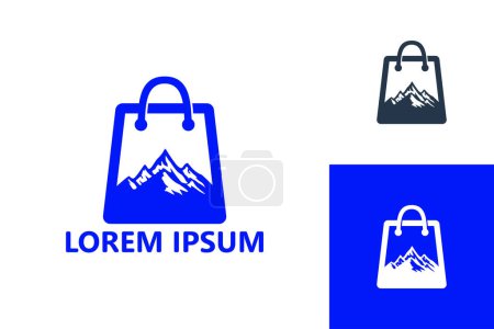 Illustration for Mountain store logo template design vector - Royalty Free Image
