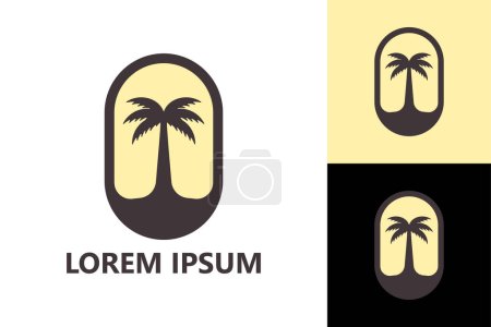Illustration for Palm logo template design vector - Royalty Free Image