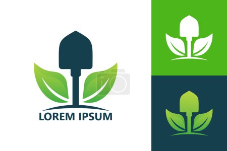Téléchargez les illustrations : Gardening logo template design vector - en licence libre de droit