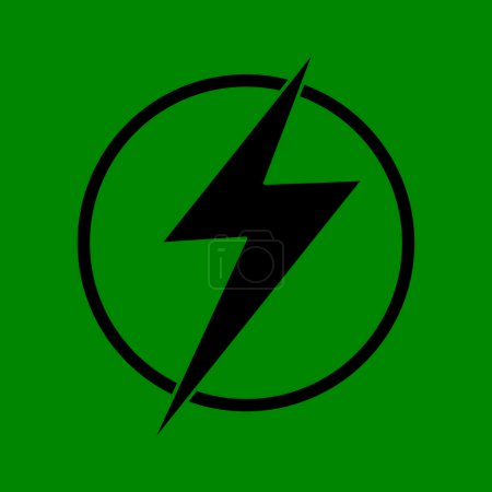  lightning icon logo illustration vector flat trendy style illustration on white background..eps