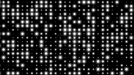 Punto blanco negro patrón gradiente textura fondo. Tecnología abstracta big data fondo digital. renderizado 3d.