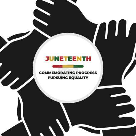 Illustration for Juneteenth Reflections: Remembering, Celebrating, and Inspiring Change - Royalty Free Image
