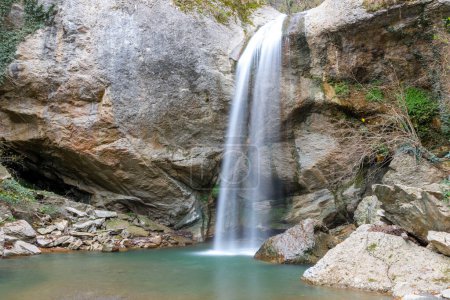 Photo for Dogancay Waterfall is located in Sakarya province, Geyve district, Maksudiye village. - Royalty Free Image