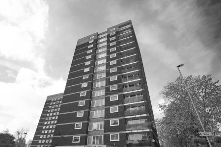 High rise block of flats in Tamworth, UK