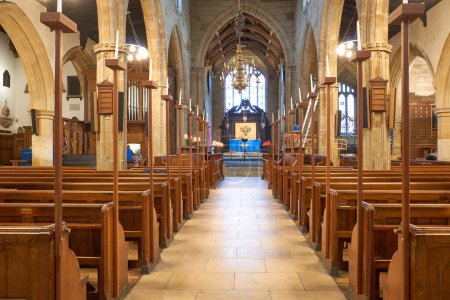 Foto de Iglesia escena interior en Ashby de la Zouch, Reino Unido - Imagen libre de derechos