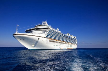 Photo for Large modern cruise ship at sea - Royalty Free Image