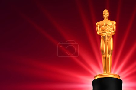 Photo for Award ceremony golden statue example - Royalty Free Image