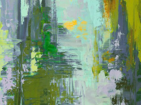 Estilo abstracto pintura al óleo sobre lienzo