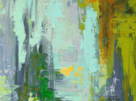 Foto de Estilo abstracto pintura al óleo sobre lienzo - Imagen libre de derechos