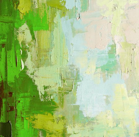 Photo for Abstract style oil painting on canvas - Royalty Free Image