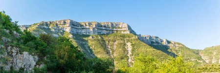 Photo for Mountains and plateaus surrounding the Cirque de Navacelles, in Hrault, Occitanie, France - Royalty Free Image