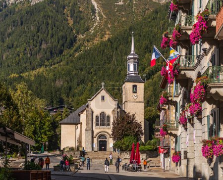 Foto de Iglesia de Saint Michel en Chamonix, Alta Saboya, Francia - Imagen libre de derechos