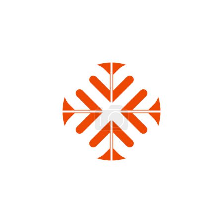 Illustration for Corner direction luck symbol simple logo design, graphic, minimalist.logo - Royalty Free Image