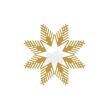 Foto de Patrón de estrella logo geométrico icono de estrella - Imagen libre de derechos