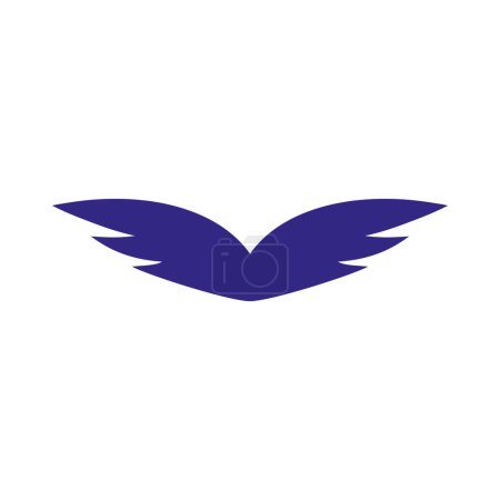 Foto de Diseño del logo de aves voladoras de alas anchas - Imagen libre de derechos
