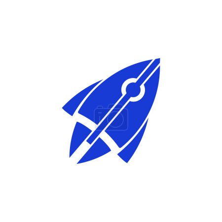 Foto de Rocket icono vector logotipo diseño plantilla Ilustración - Imagen libre de derechos