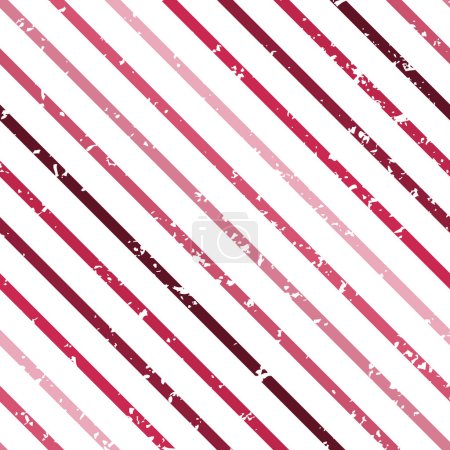 Photo for Vector abstract grunge striped seamless pattern in colors of 2023 viva magenta - Royalty Free Image