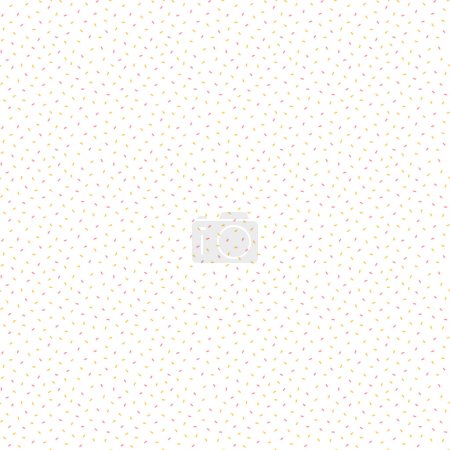 Photo for Vector abstract seamless pattern with colored chaotic dashes. Sprinkle on donuts or ice cream. Kawaii background - Royalty Free Image