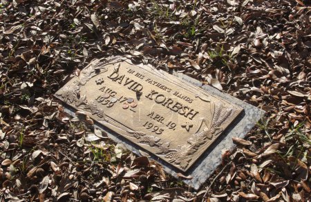Foto de Tyler TX - 27 de diciembre de 2023: Grave of Cult Leader David Koresh Ubicado en Tyler, Texas - Imagen libre de derechos