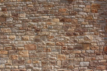 Décryptages Détail du bâtiment Mur historique en brique situé à Burnet TX