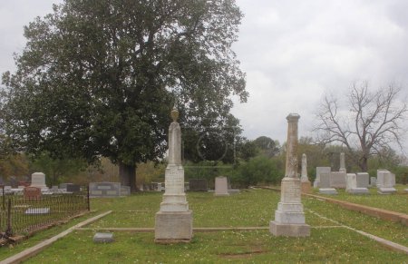 Foto de Troup TX - 11 de marzo de 2024: Cementerio histórico de Bradford ubicado en Troup Texas - Imagen libre de derechos