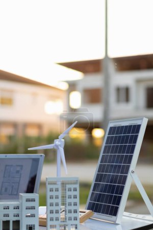 team of engineers and designers has come together to design an energy saving home or green energy home that uses natural energy such as wind turbines and solar cells to generate electricity for home.