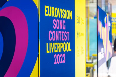 Photo for The poster of Eurovision Song Contest 2023, the upcoming Song Contest in Liverpool, UK - Royalty Free Image