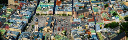 Téléchargez les photos : Vue aérienne de Cracovie, une ville du sud de la Pologne sur la Vistule en Petite-Pologne Voïvodie, Europe - en image libre de droit