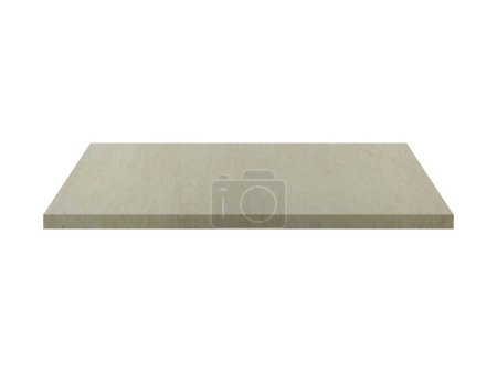 Photo for Abstract cement shelf isolated on white. 3D illustration with clipping path. - Royalty Free Image