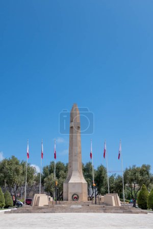 Téléchargez les photos : La Valette, Malte, 4 mai 2023. Mémorial de la Première Guerre mondiale et de la Seconde Guerre mondiale à Floriana. - en image libre de droit