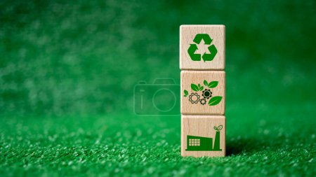 Photo for ESG concept for environment, society and governance in sustainable. business responsible environmental. - Royalty Free Image