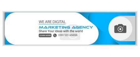 digital marketing agency professional LinkedIn background banner or cover photo Design