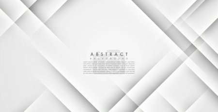 Ilustración de Abstracto moderno blanco gris diagonal raya con sombra y luz background.eps10 vector - Imagen libre de derechos