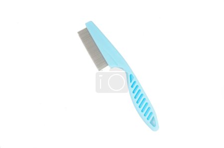 Photo for Comb anti flea for dog or cat on white background - Royalty Free Image