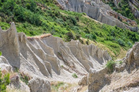 Foto de Los calanchi di Atri con sus estupendas y sorprendentes formaciones arcillosas - Imagen libre de derechos