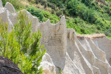 Photo for The calanchi di Atri with its stupendous and amazing clayey formations - Royalty Free Image